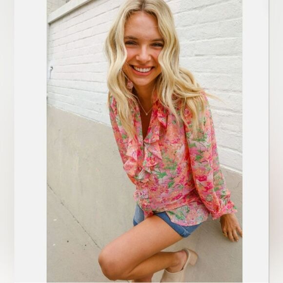 Classy Rose Floral Top - Picture 4 of 7